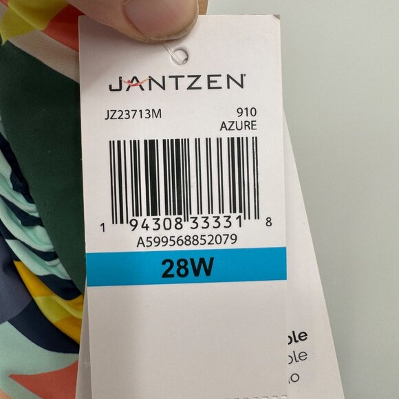 Jantzen Glamour One-Piece with Adjustable Straps Tropical Utopia Woman’s size 28 - Picture 7 of 14